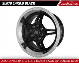 SL079 14X6.5 BLACK